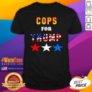 Great Cops For Trump Best American Flag Shirt