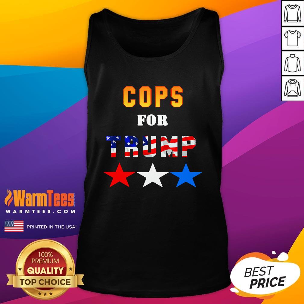 Great Cops For Trump Best American Flag Shirt - Image 3