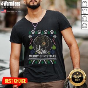 Alternative view of Great German Shorthaired Pointer Ugly Christmas Shirt