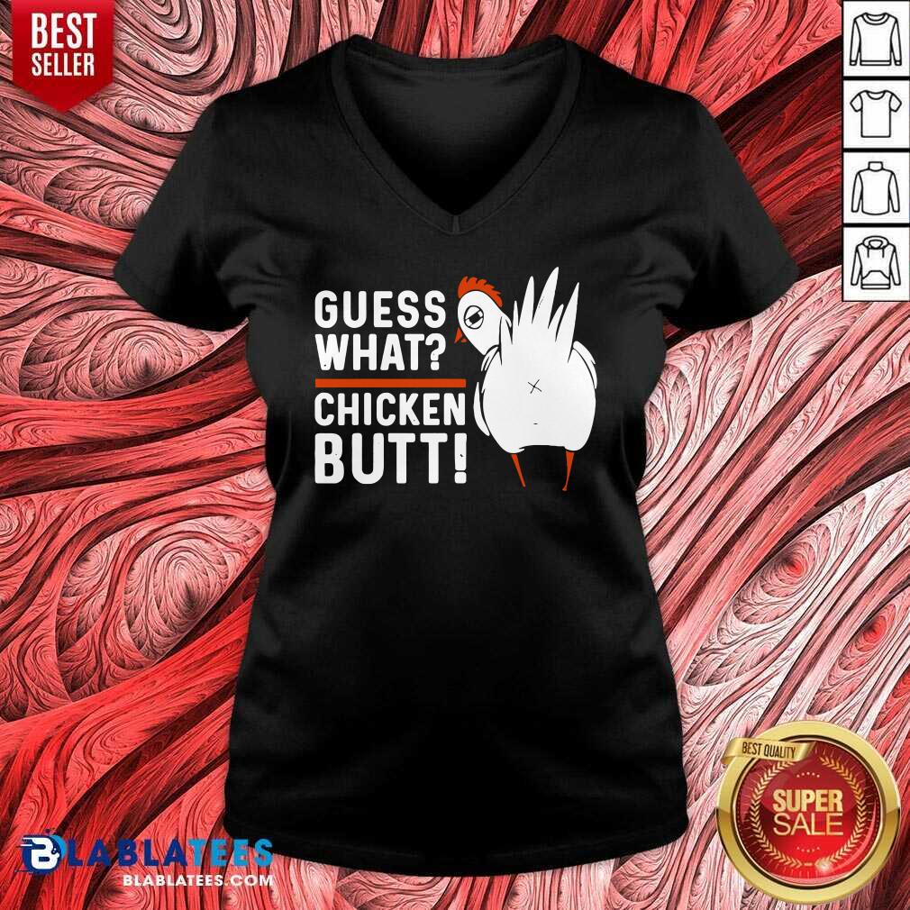 Great Guess What Chicken Butt White Design Shirt - Image 3