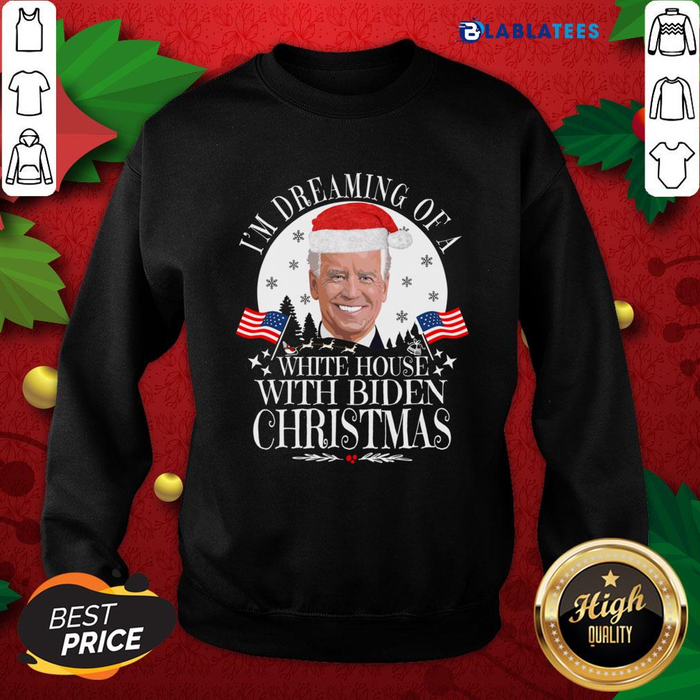 Great I'm Dreaming Of A White House With Biden Christmas Shirt - Image 4