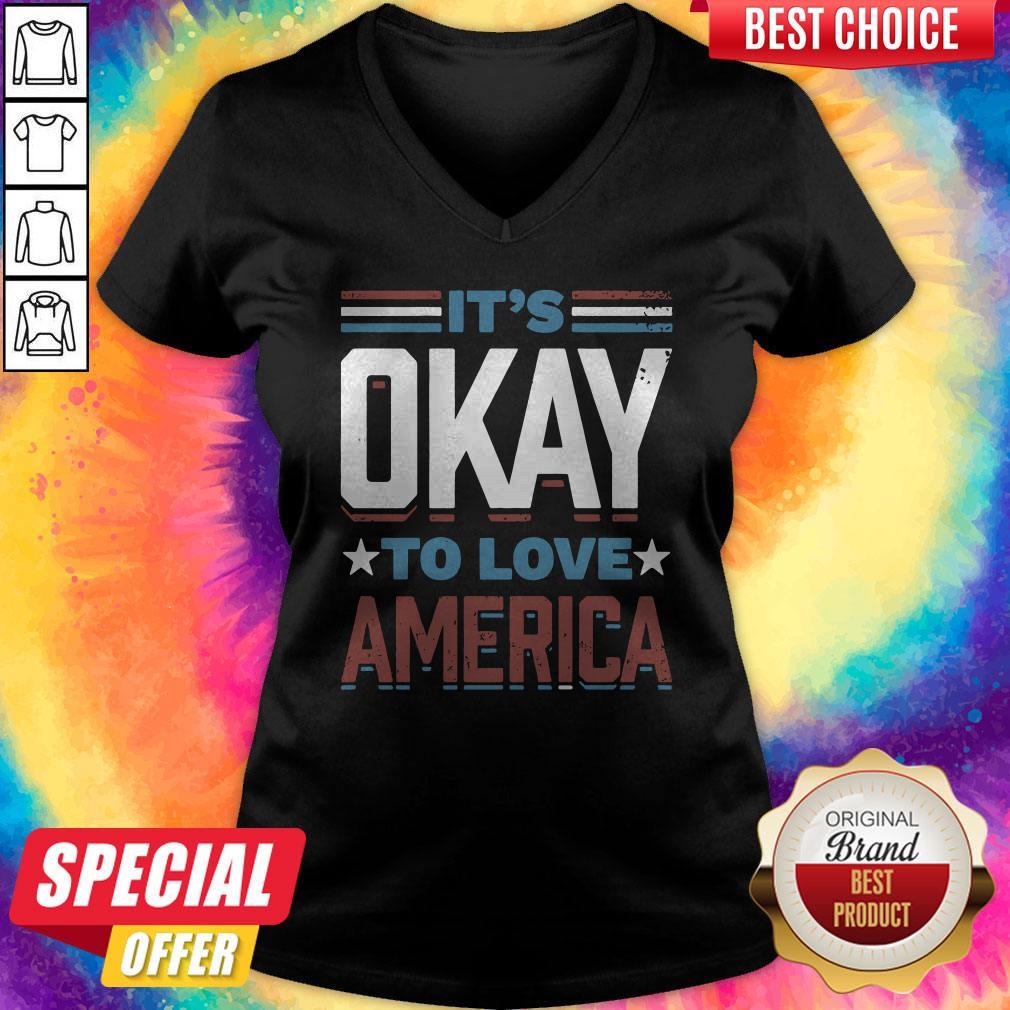 Great It’s Okay To Love America Shirt - Image 2
