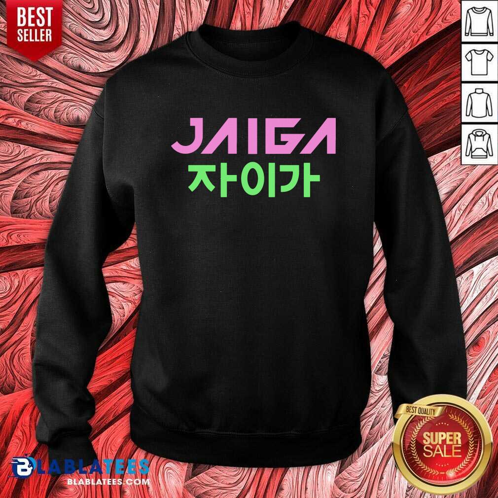 Great Jaiga Merch Jaiga Korean Themed With Globe Shirt - Image 4