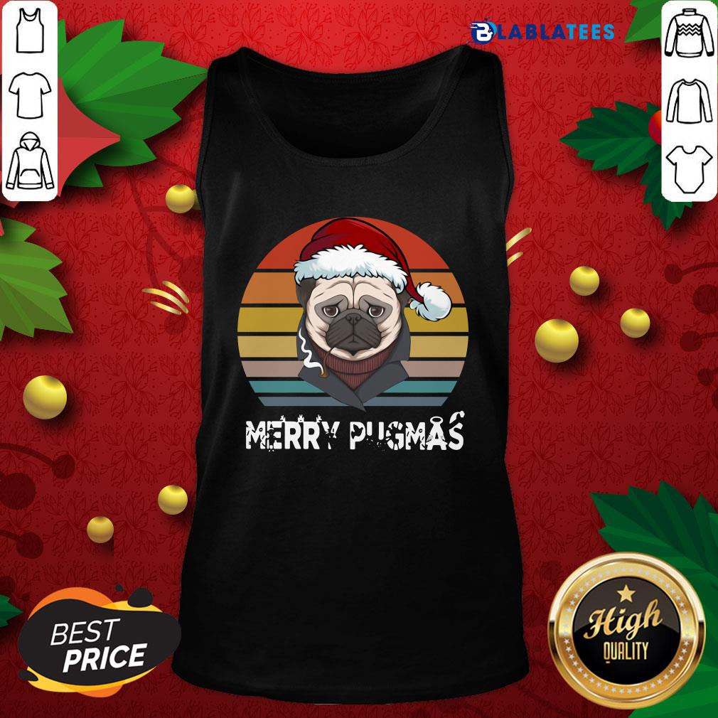 Great Merry Pugmas Funny Pug Christmas Style Vintage Shirt - Image 4