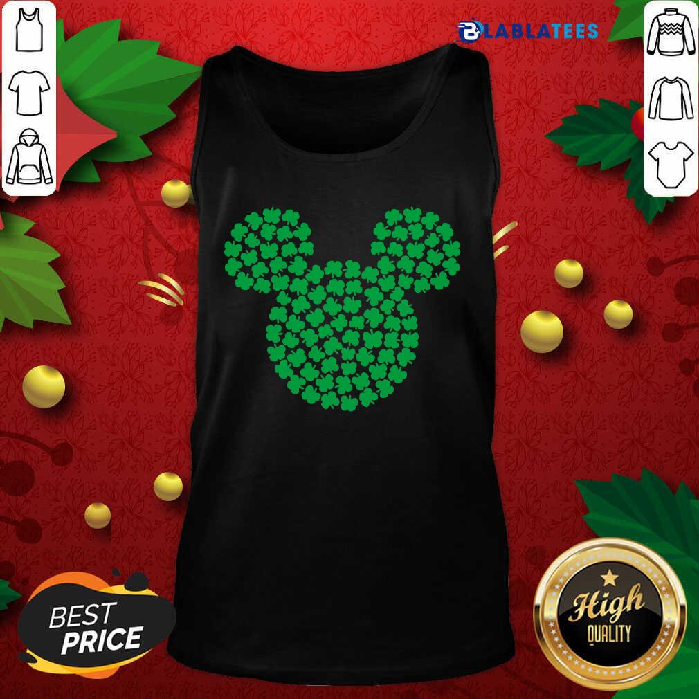 Great Mickey Mouse Green Four Leaf Clover Shamrock St. Patrick's Shirt - Image 4