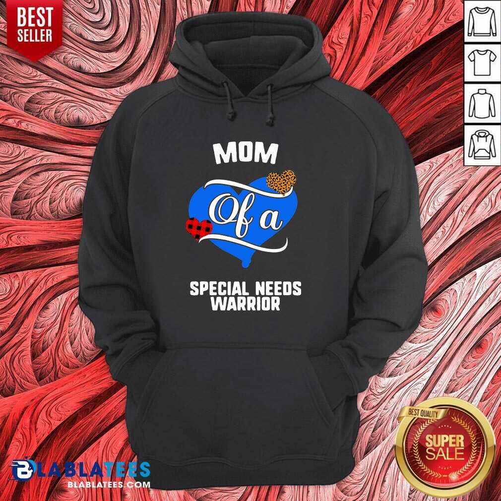 Great Mom Of A Special Needs Warrior Heart Shirt - Image 5