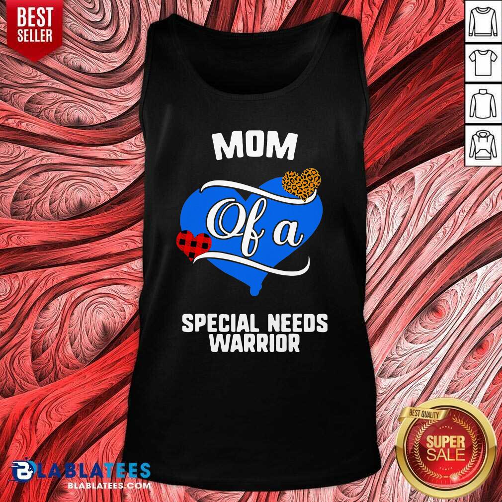 Great Mom Of A Special Needs Warrior Heart Shirt - Image 3