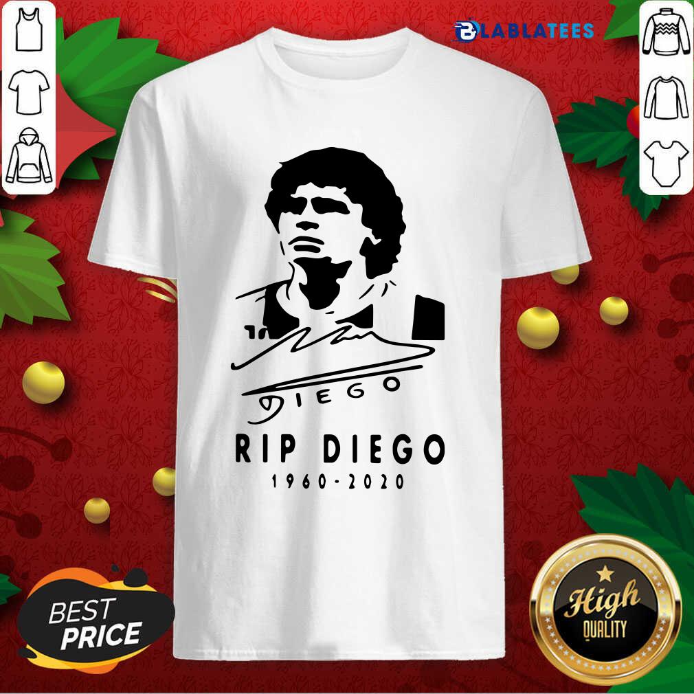 Great Rip Diego Maradona 1960 2020 Signature Shirt