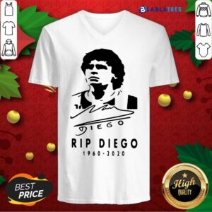 Alternative view of Great Rip Diego Maradona 1960 2020 Signature Shirt