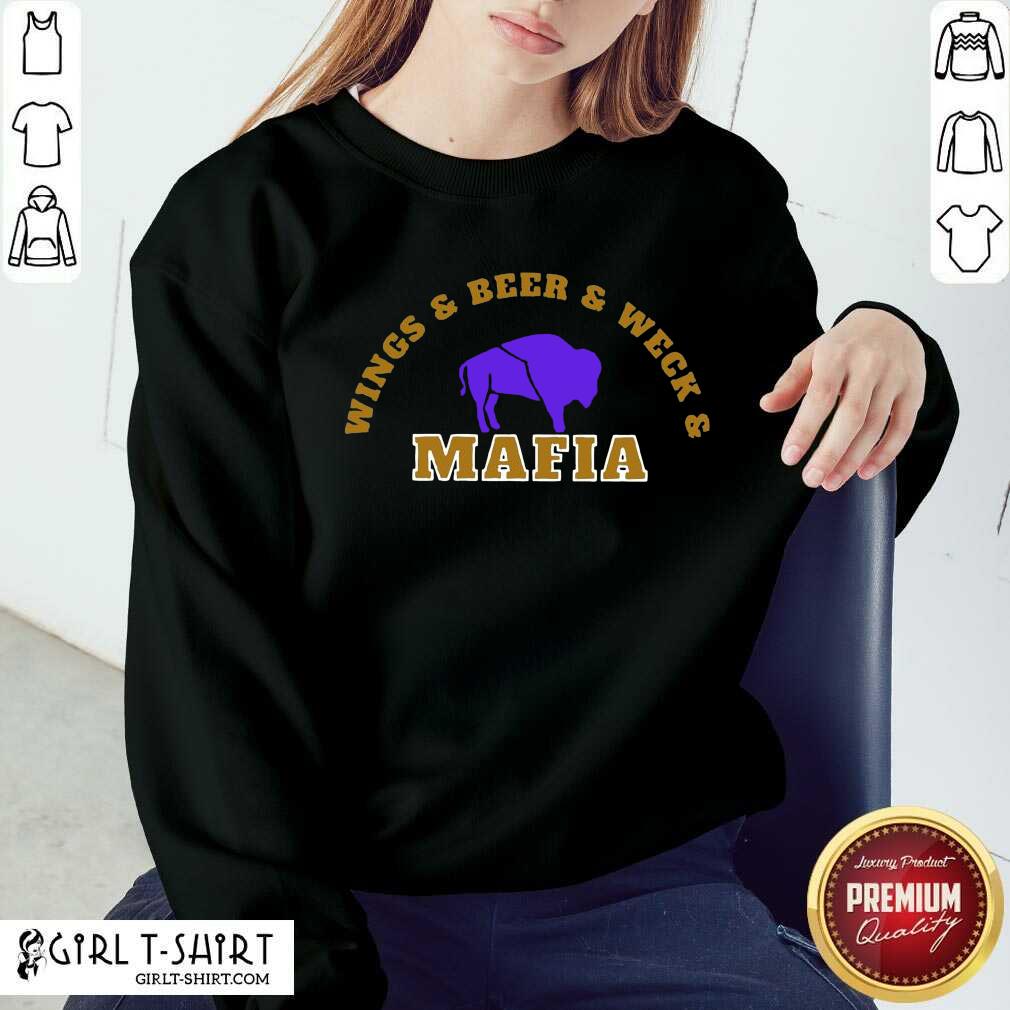 Great The Buffalo Bills Wings Beer And Wech Mafia 2021 Shirt - Image 4