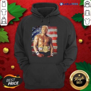 Alternative view of Great Trump Rocky Fighter American Flag Shirt