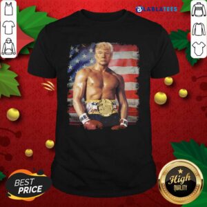 Great Trump Rocky Fighter American Flag Shirt