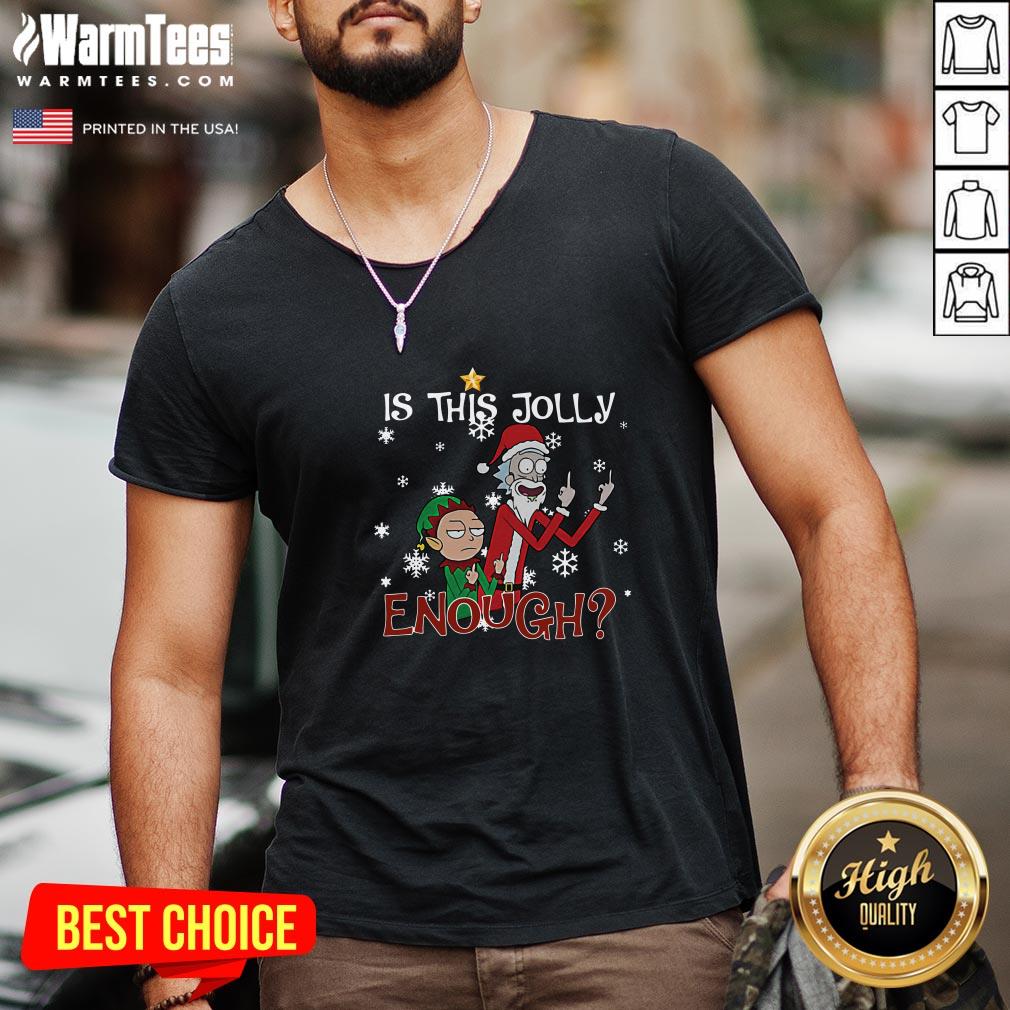 Great Ugly Christmas Rick And Morty Merry Schwiftmas Is This Jolly Enough Sweat Shirt - Image 2