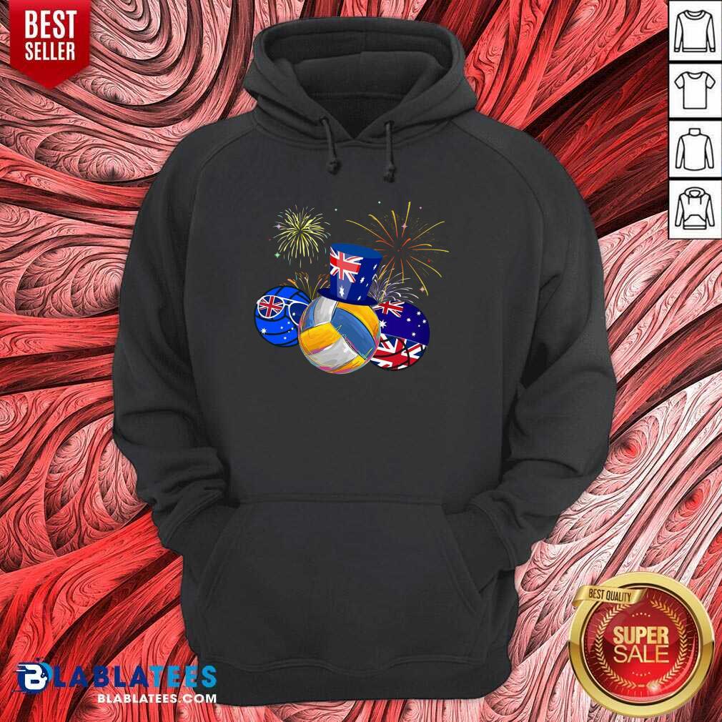 Great Volleyball Australia Flag Happy Day Shirt - Image 2