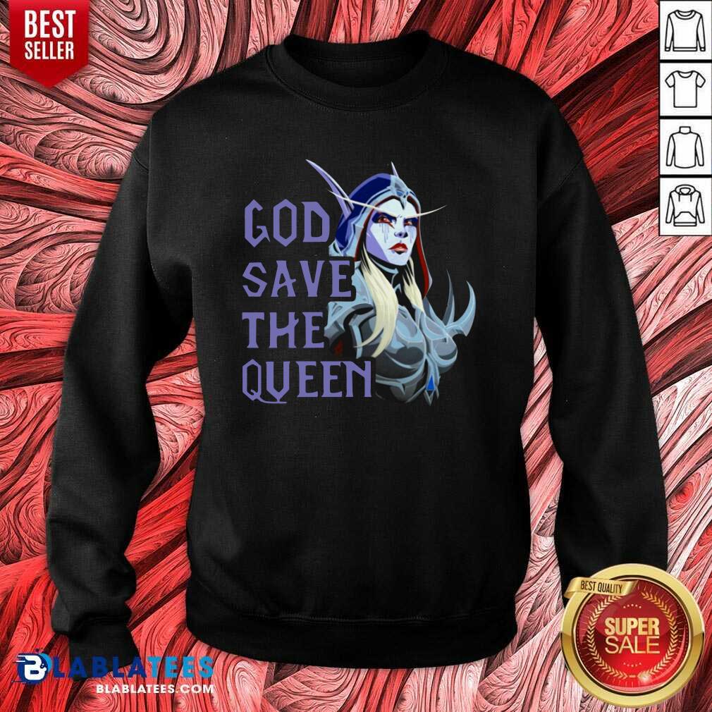 Great World Of Warcraft God Save The Queen 2021 Shirt - Image 4