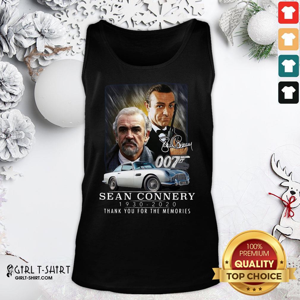 Green 007 Sean Connery 1930 2020 Thank You For The Memories Signature Shirt - Image 3
