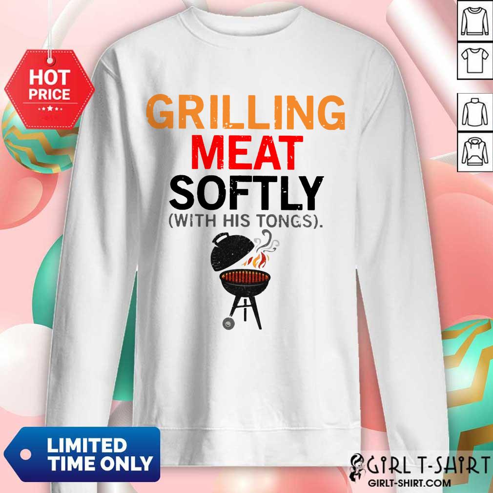 Grilling Meat Softly With His Tongs Shirt - Image 4