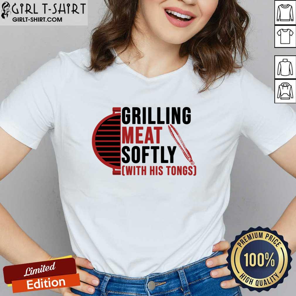 Grilling Meat Softly With His Tongs Shirt - Image 3