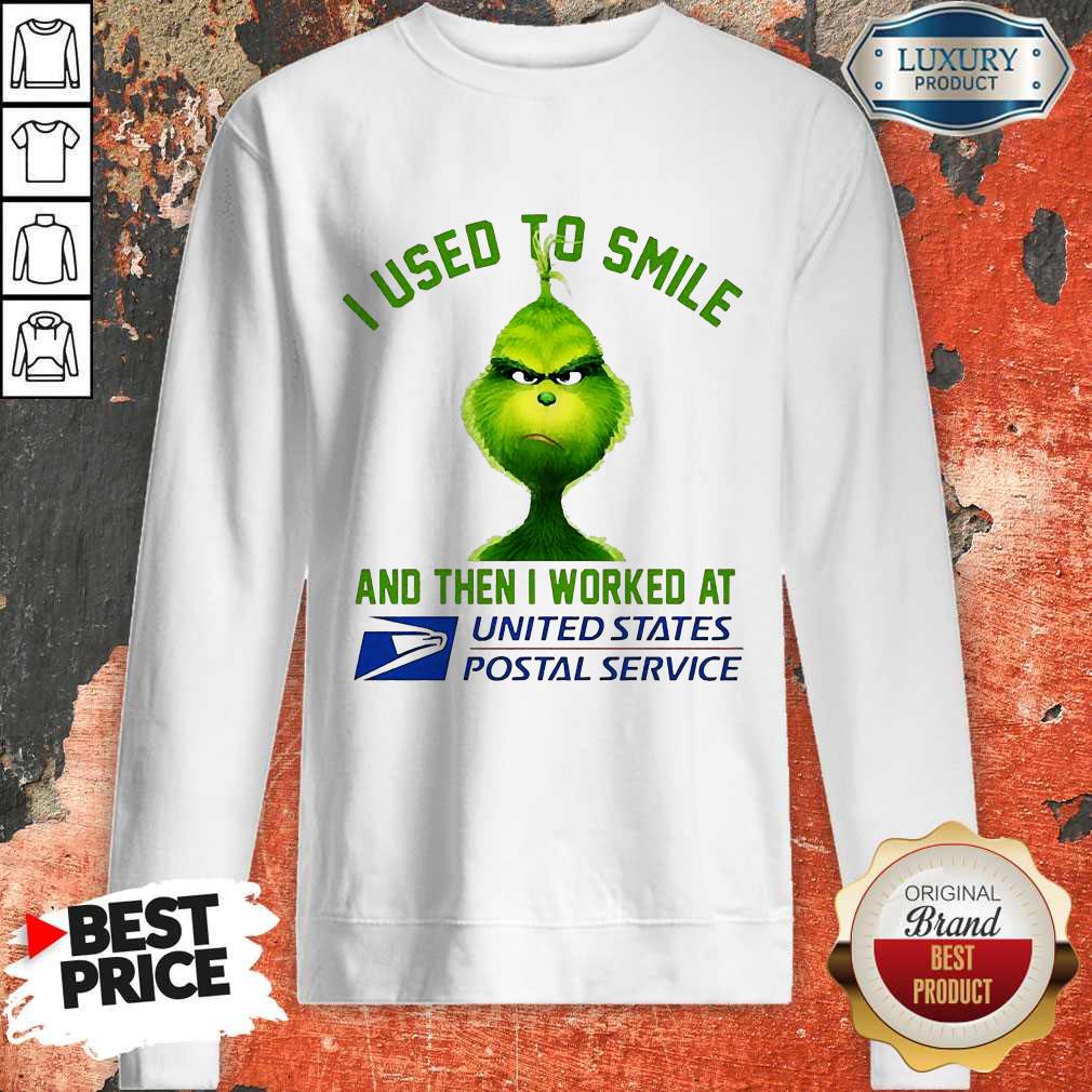 Grinch I Used To Smile And Then I Worked At United States Postal Service Shirt - Image 4
