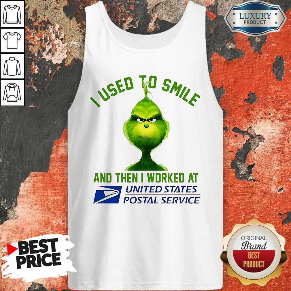 Grinch I Used To Smile And Then I Worked At United States Postal Service Shirt - Image 3