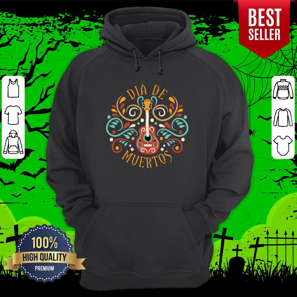 Guitar Day Of The Dead Dia De Muertos Shirt - Image 3