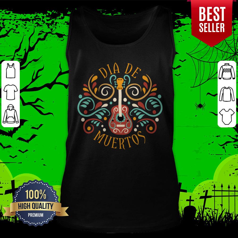 Guitar Day Of The Dead Dia De Muertos Shirt - Image 5