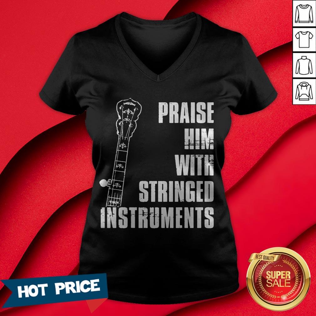 Guitar Praise Him With Stringed Instruments Shirt - Image 3