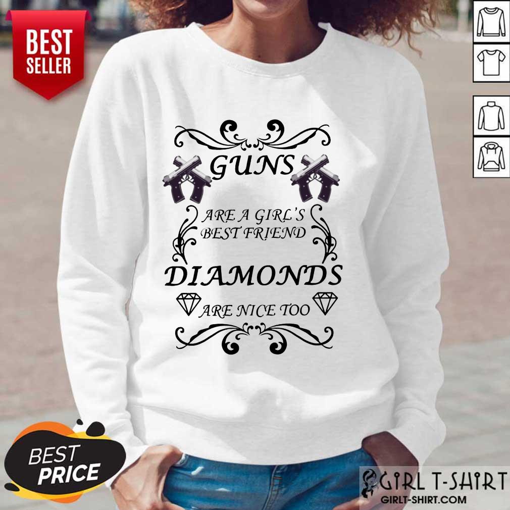 Guns Are A Girl's Best Friend Diamonds Shirt - Image 5
