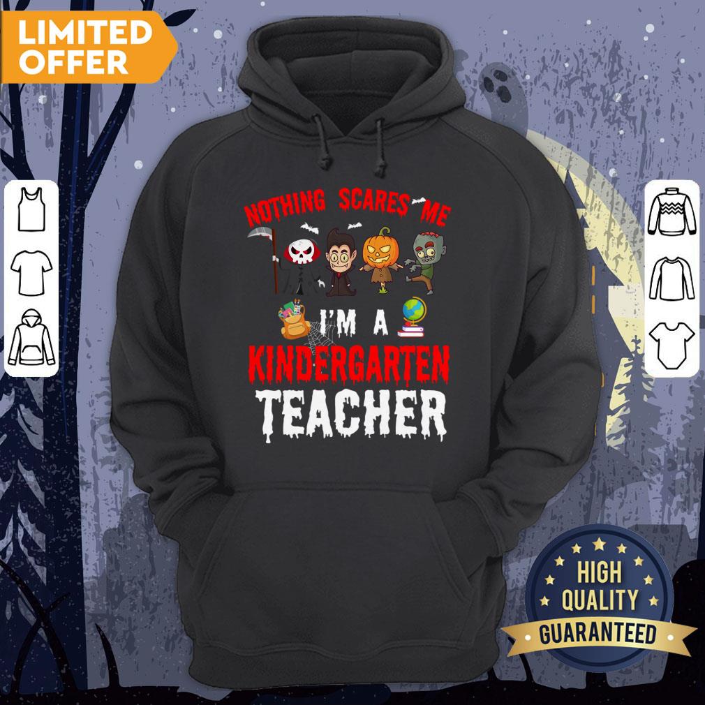 Halloween 1st Grade Teacher Apparel Nothing Scares Me Shirt - Image 5