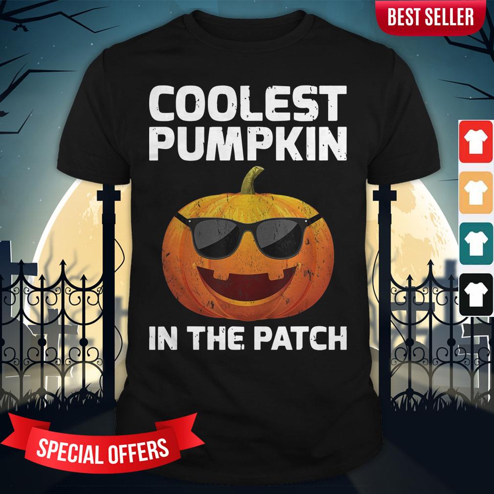 Halloween Coolest Pumpkin In The Patch Boys Girls Kids Shirt