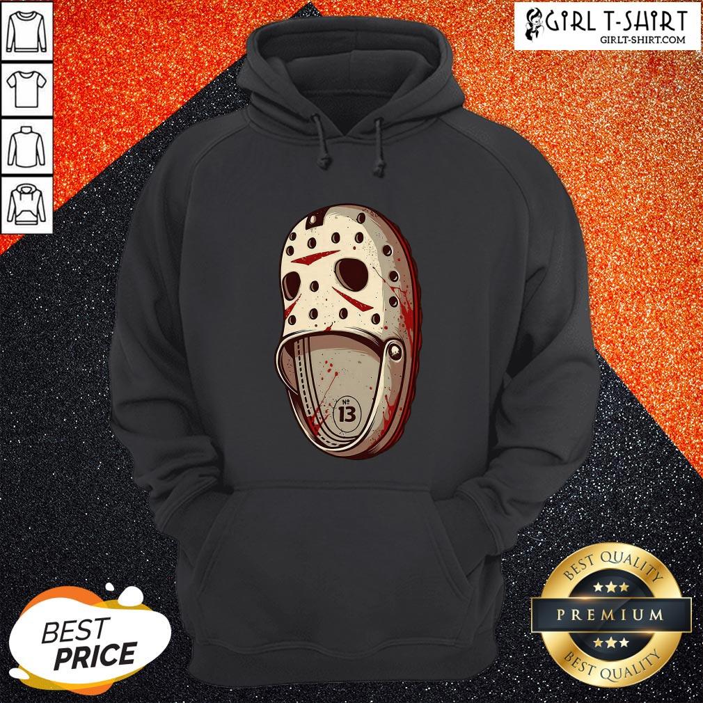 Halloween Crocs Jason Voorhees No 13 Shirt - Image 5
