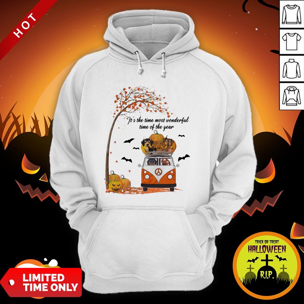 Halloween Dachshund Chibi It’s The Time Most Wonderful Time Of The Year Shirt - Image 5