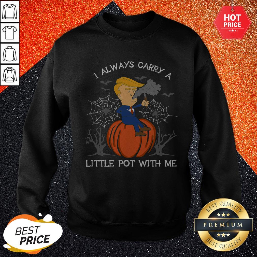 Halloween Donald Trump Smoking Weed Marijuana Shirt - Image 4