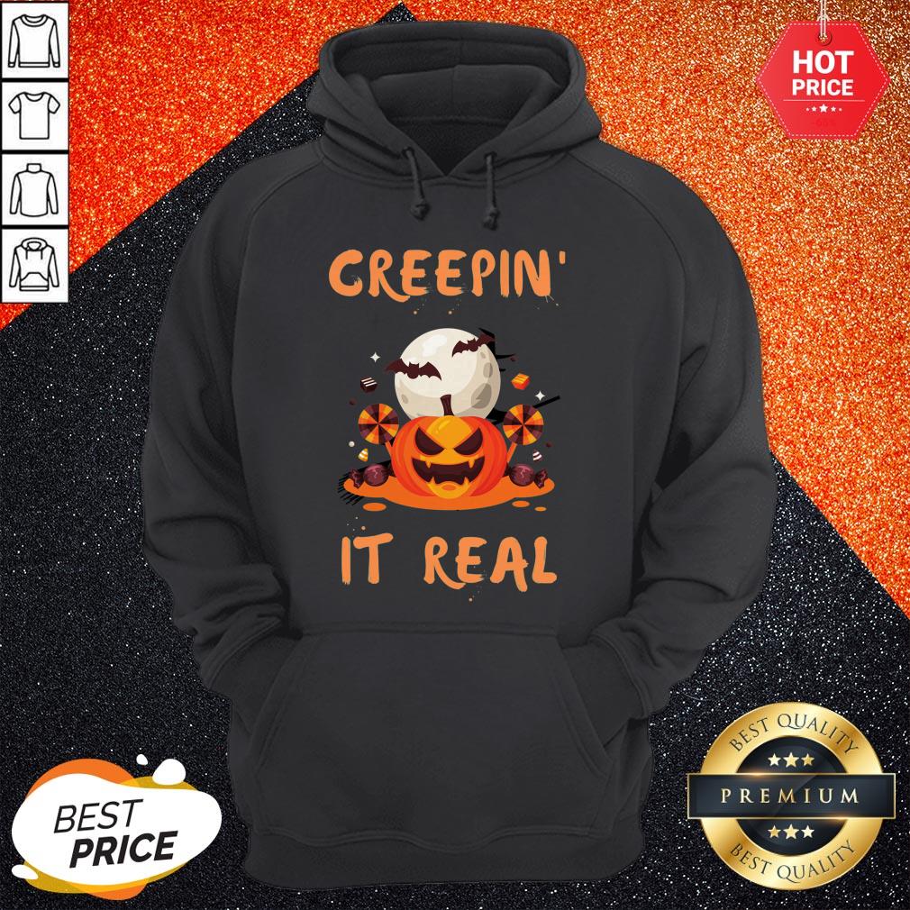 Halloween Funny Gift Pumpkin Greepin' It Real Shirt - Image 5