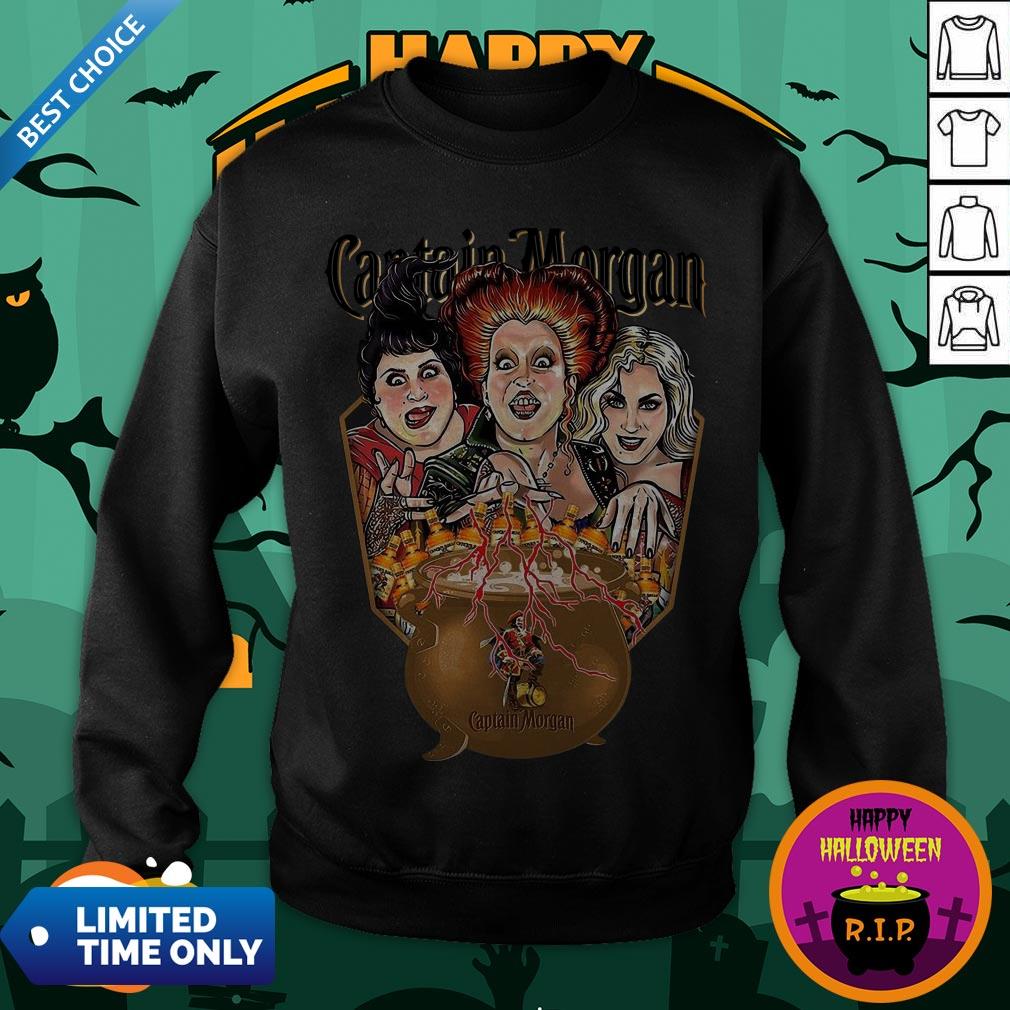 Halloween Hocus Pocus Captain Morgan Shirt - Image 4