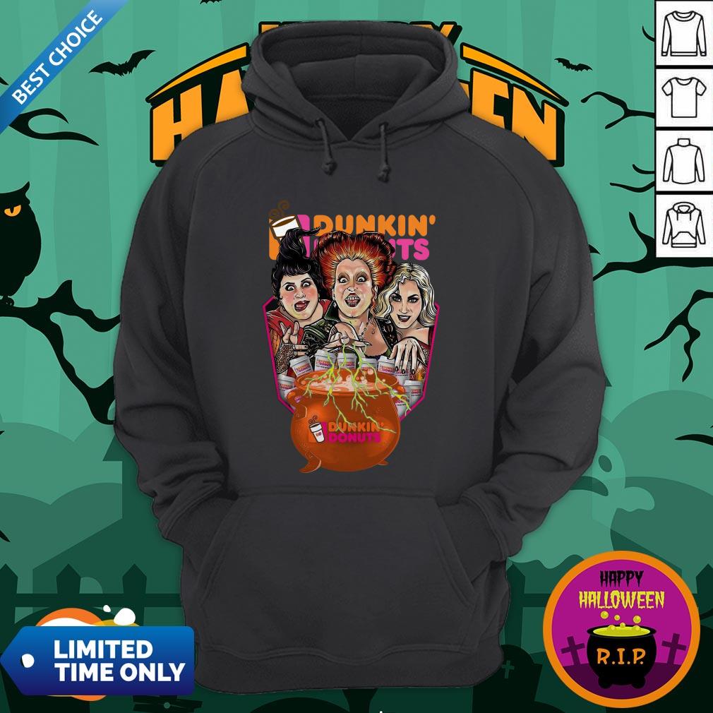 Halloween Hocus Pocus Dunkin And Donuts Tee Shirt - Image 5
