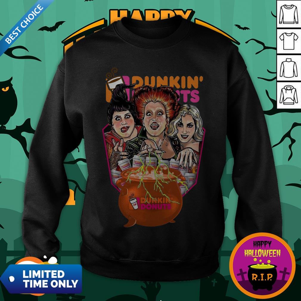 Halloween Hocus Pocus Dunkin And Donuts Tee Shirt - Image 4