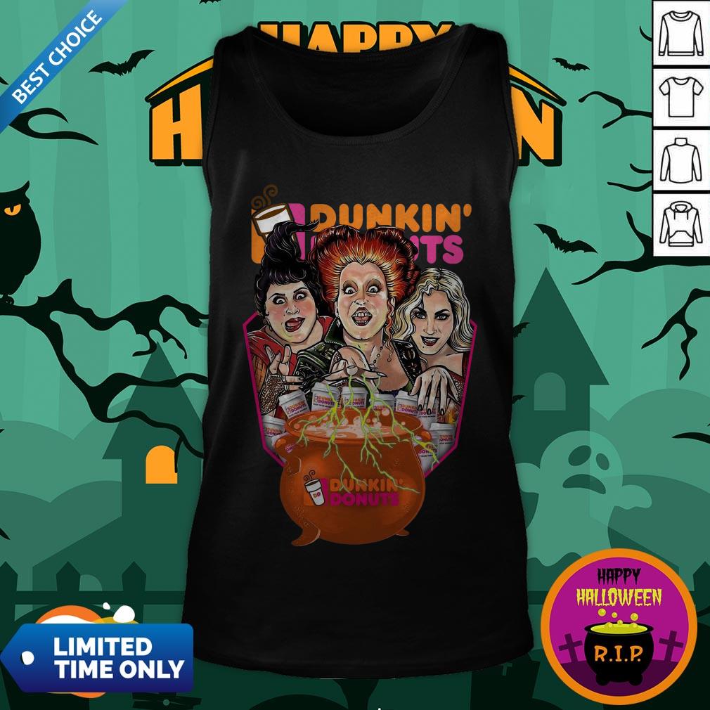 Halloween Hocus Pocus Dunkin And Donuts Tee Shirt - Image 2