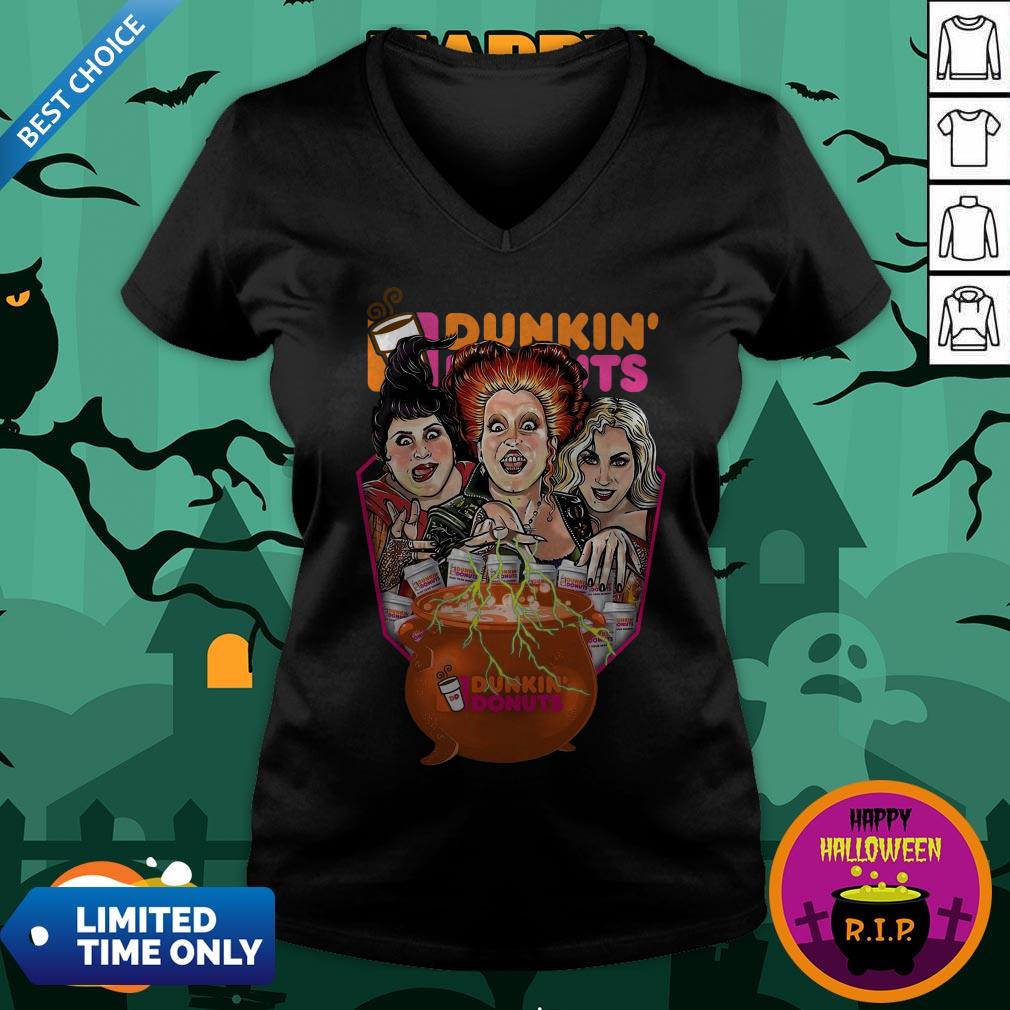 Halloween Hocus Pocus Dunkin And Donuts Tee Shirt - Image 3