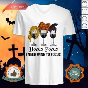 Alternative view of Halloween Hocus Pocus I Need Wine To Focus Shirt