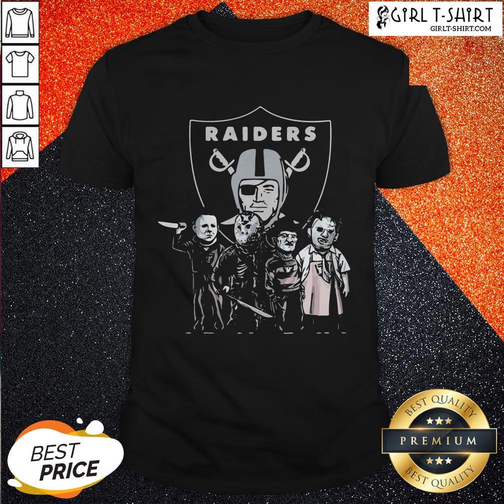 Halloween Horror Characters Oklahoma Raiders Shirt