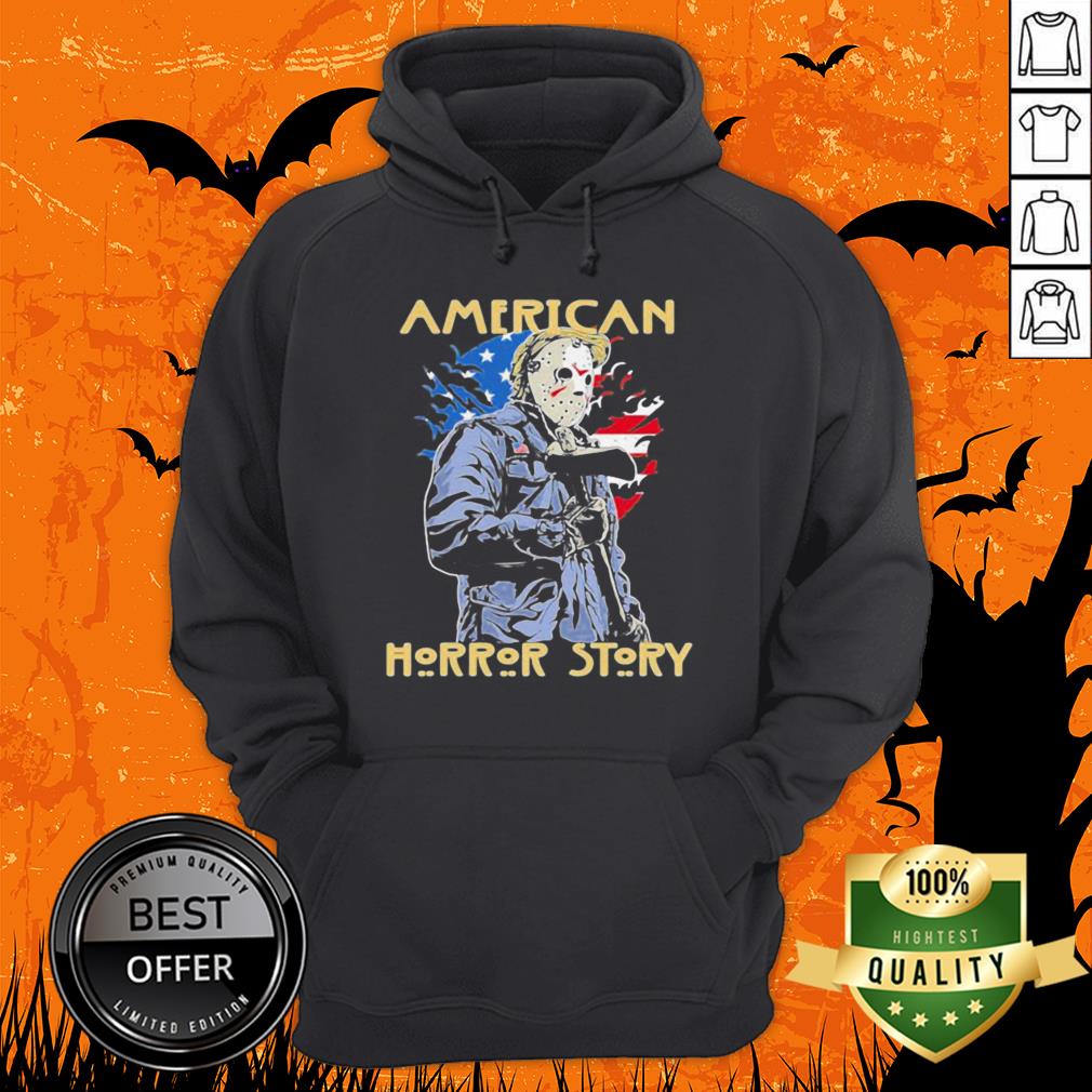 Halloween Jason Voorhees American Horror Story American Flag Independence Day Shirt - Image 3