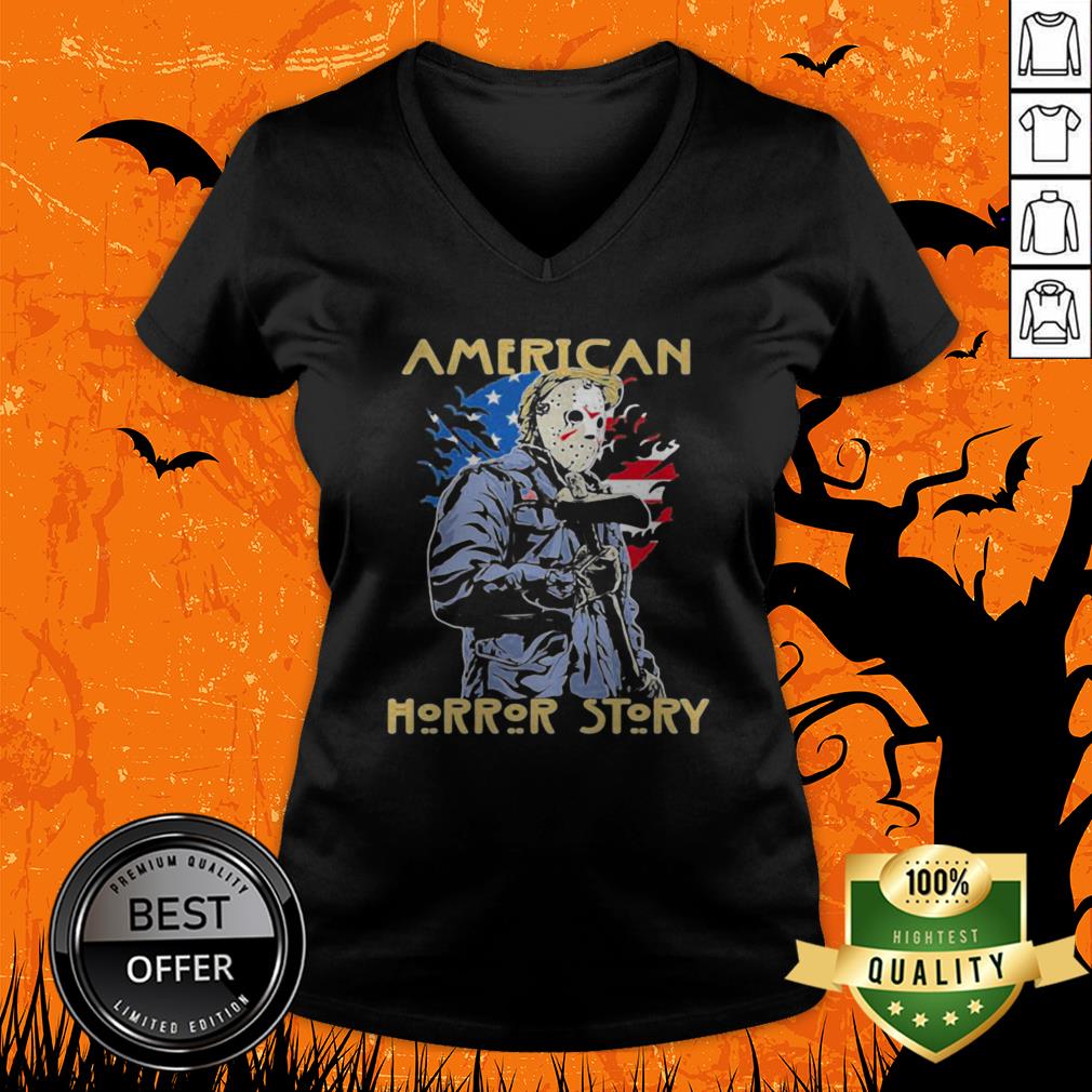 Halloween Jason Voorhees American Horror Story American Flag Independence Day Shirt - Image 4