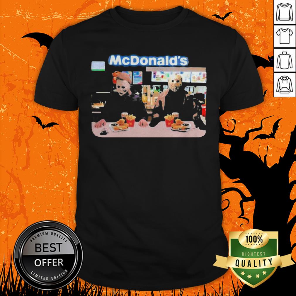Halloween Jason Voorhees Michael Myers Mcdonalds Shirt