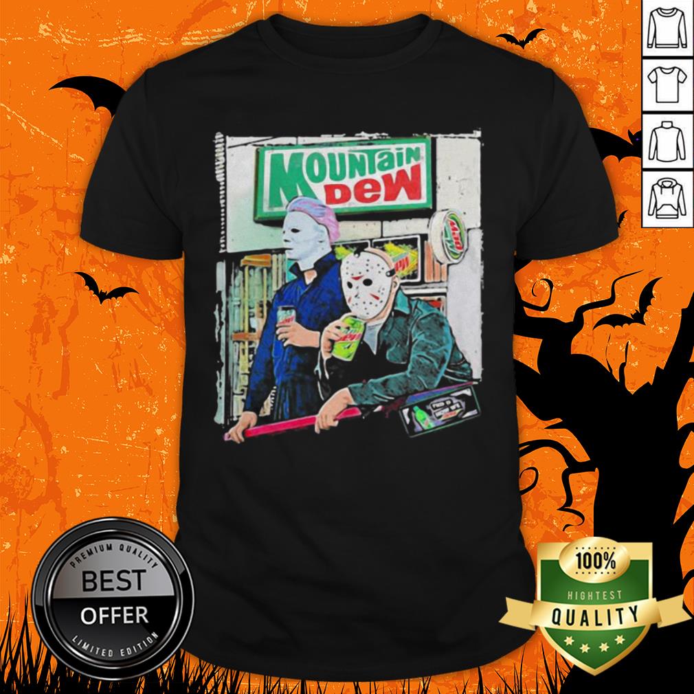 Halloween Jason Voorhees Michael Myers Mountain Dew Shirt