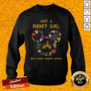 Alternative view of Halloween Just A Disney Girl Who Loves Horror Movies Shirt