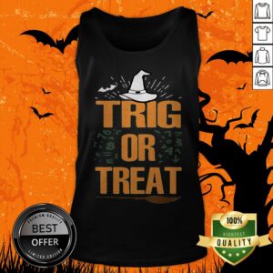 Alternative view of Halloween Math Teacher Trig Or Treat Student School College Unisex T-Shirt