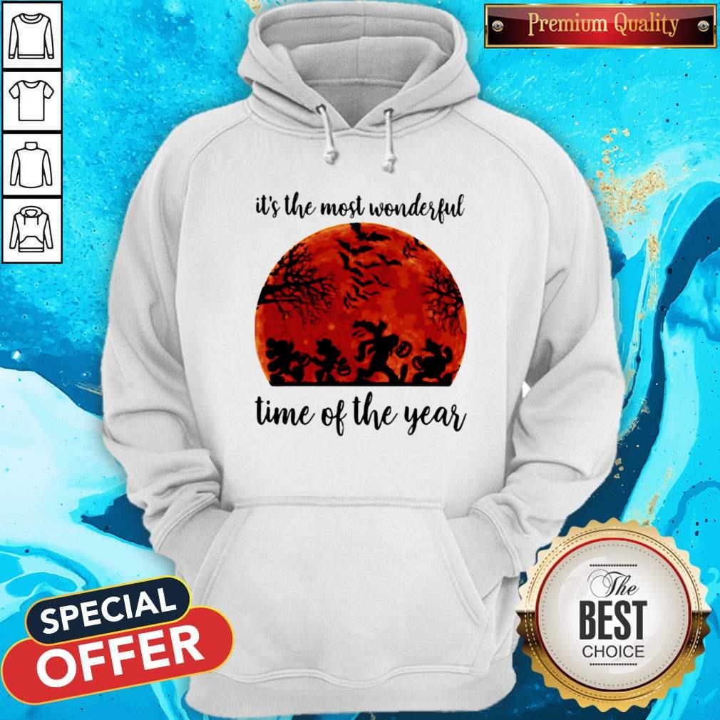 Halloween Mickey Mouse And Friends Its The Most Wonderful Time Of The Year Sunset Shirt - Image 2
