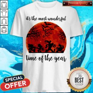 Halloween Mickey Mouse And Friends Its The Most Wonderful Time Of The Year Sunset Shirt