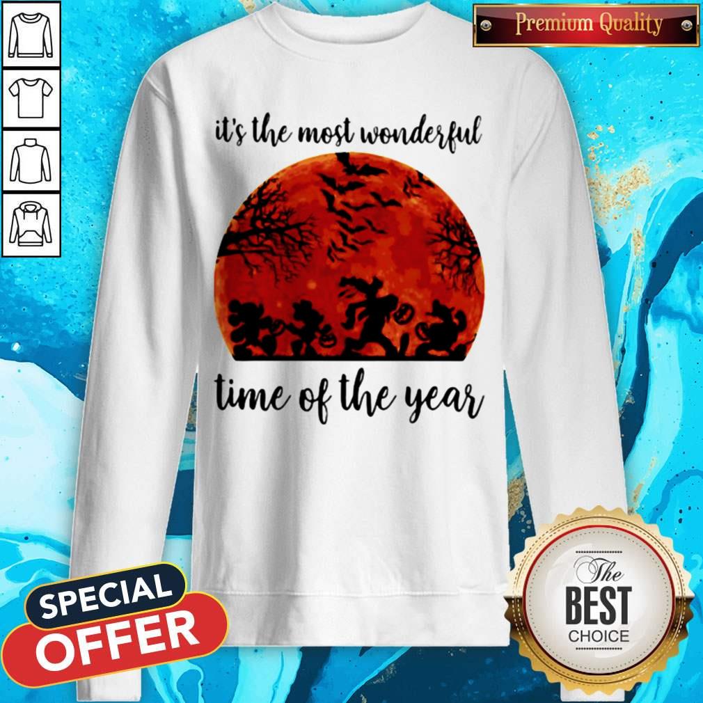 Halloween Mickey Mouse And Friends Its The Most Wonderful Time Of The Year Sunset Shirt - Image 5